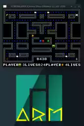 'CORONA-MAN running on Manjaro XFCE ARM 64' in a higher resolution