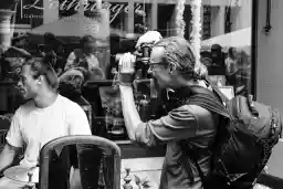 'Drummer Max Freytag Trio and Photographer' in a higher resolution